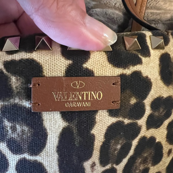Valentino Leopard Canvas Tote - Picture 16 of 17